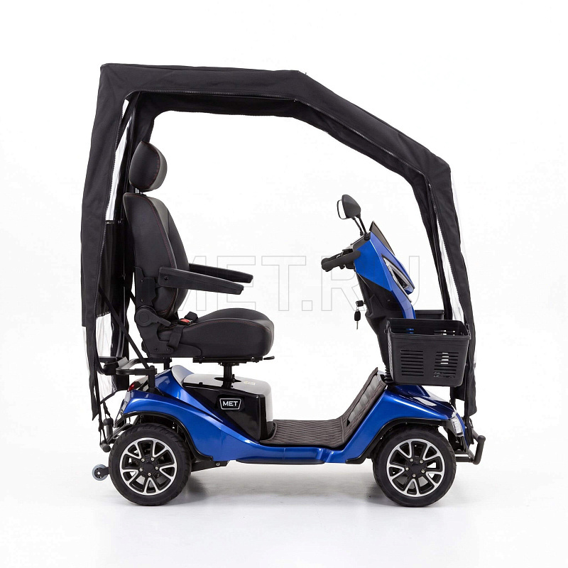 МЕТ EXPLORER GT Электрический скутер для инвалидов и пожилых людей с дождевиком MET